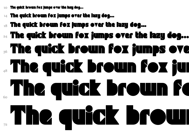 Grafika Type.3 font waterfall